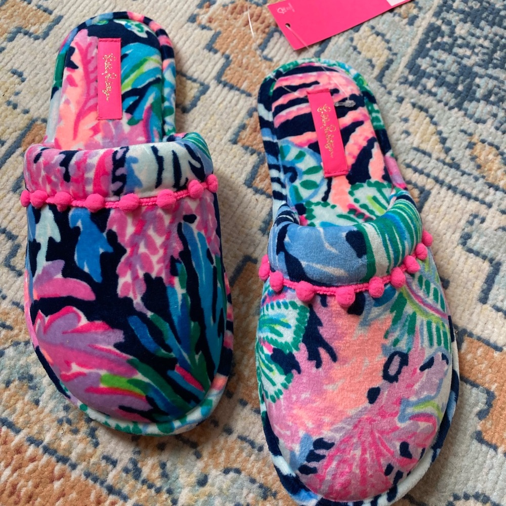 Velour slippers